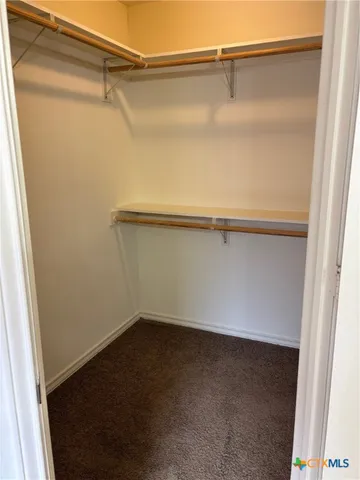 a close view of closet