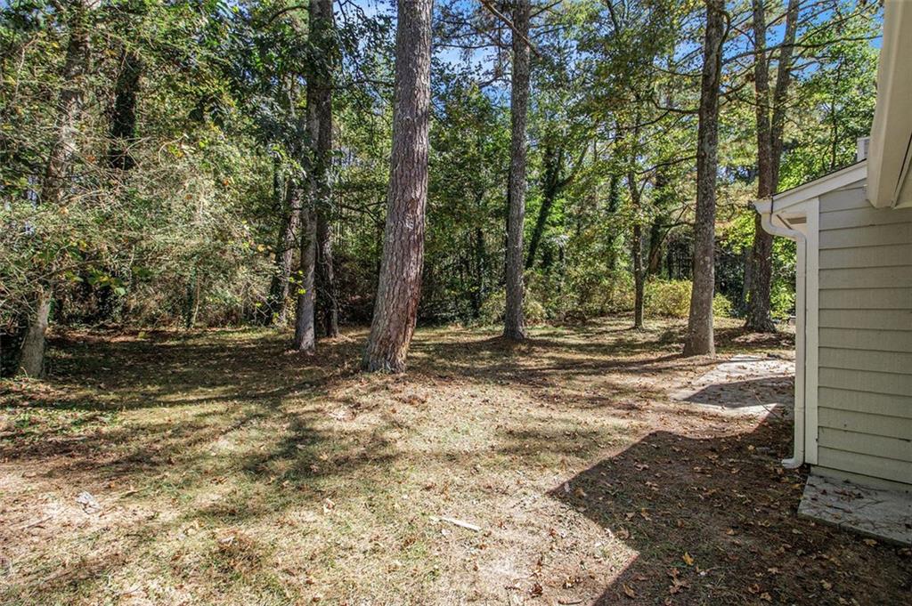1748 Charmeth Road Lithonia, GA 30058 - Photo 32 of 32 a view of a tree in the middle of a yard