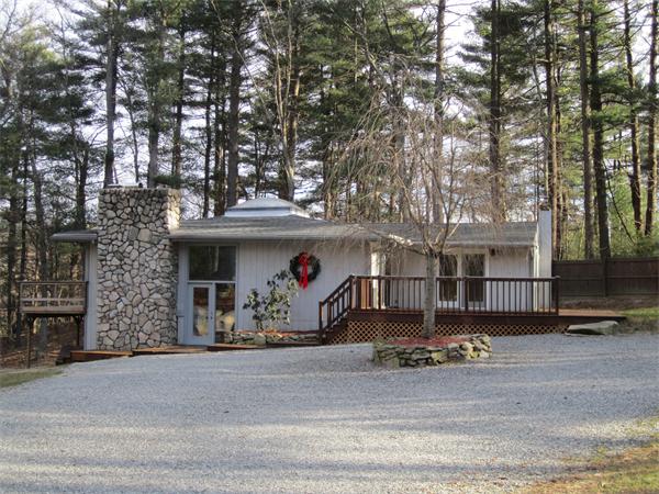 front view of a house with a pathway