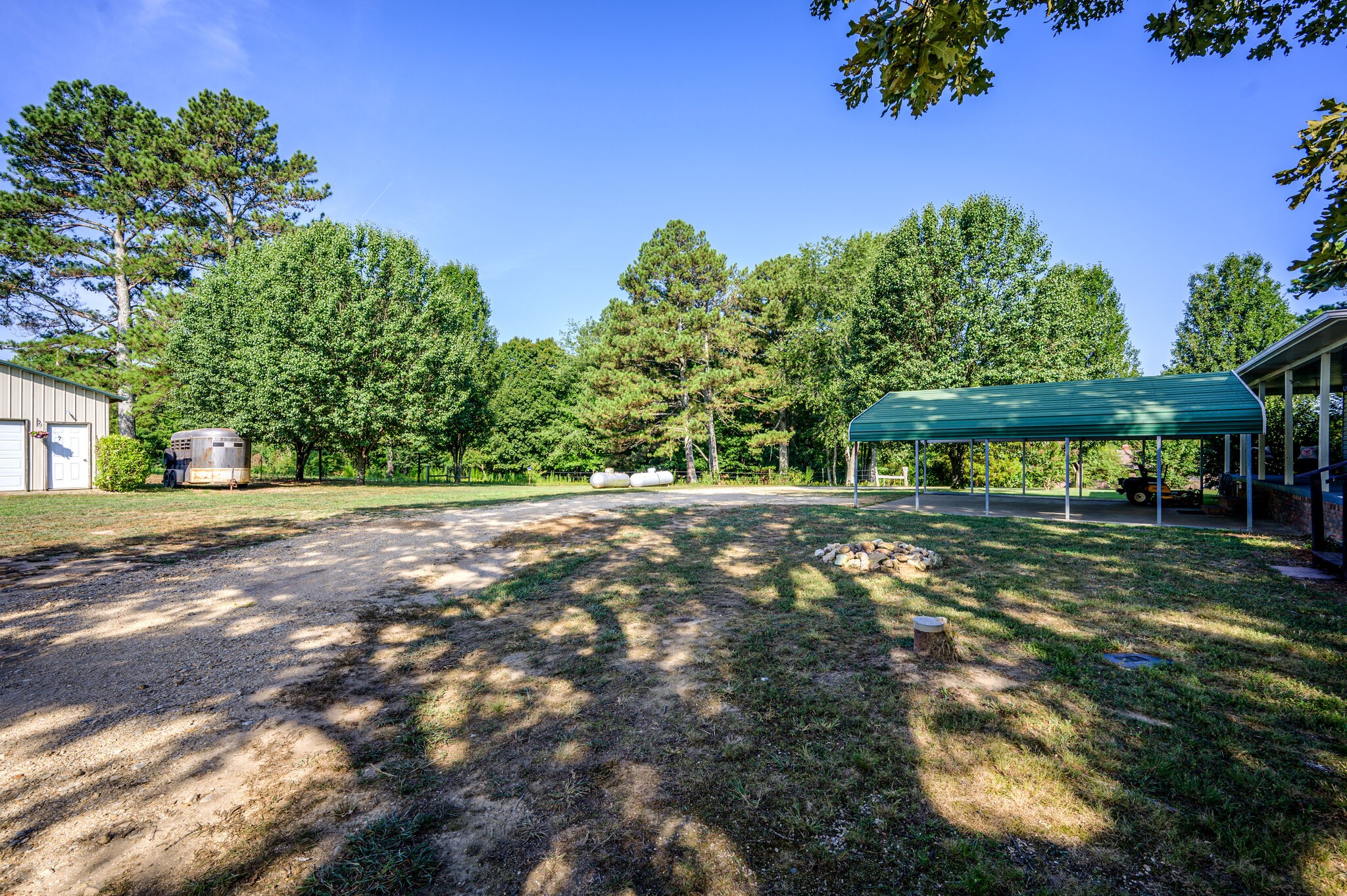 2558 Chisholm Road Iron City, TN 38463 - Photo 29 of 35 a view of a yard with plants and a bench