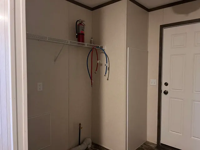 a view of a room with closet