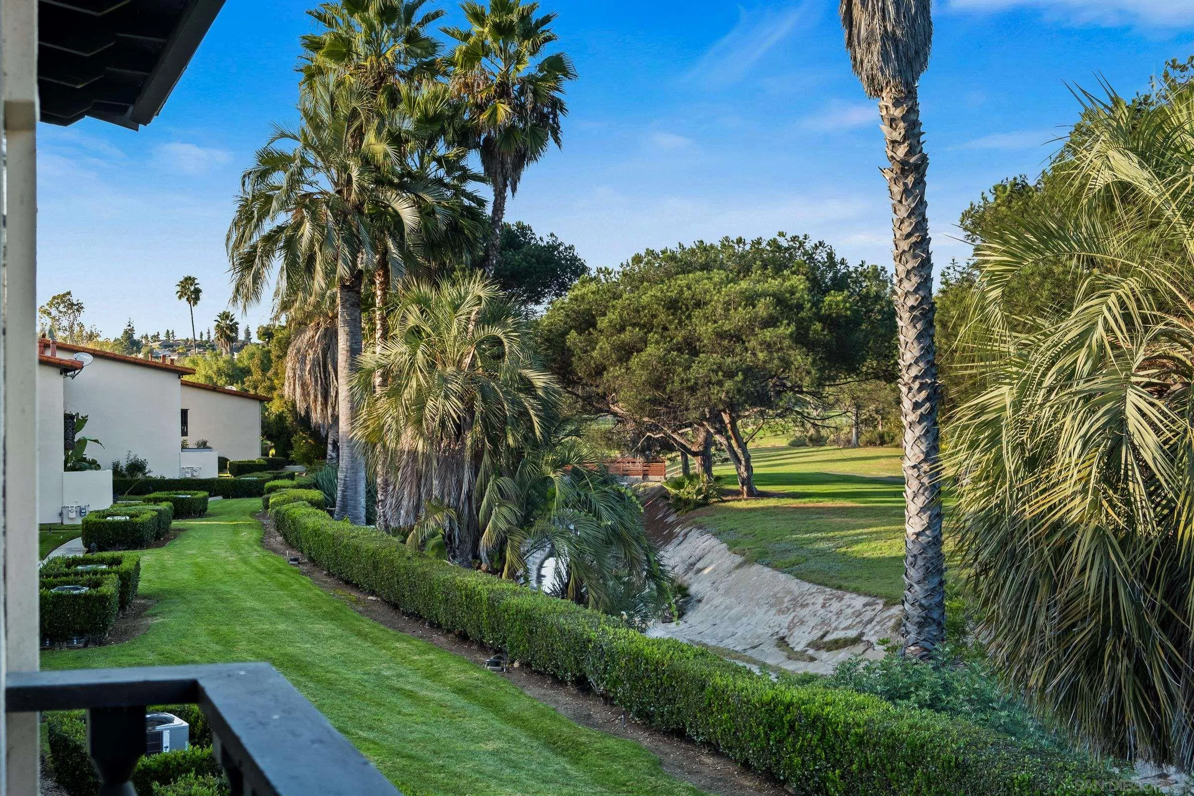 12176 Rancho Bernardo Road, Unit B San Diego, CA 92128 - Photo 2 of 41 a view of a yard with plants and palm trees