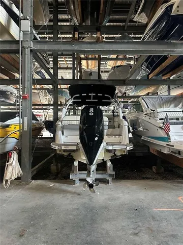 an aerial view of a house with outdoor space