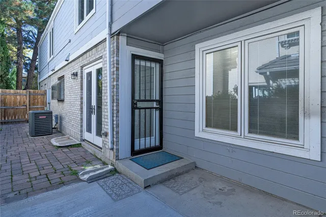 a view of a door of a house