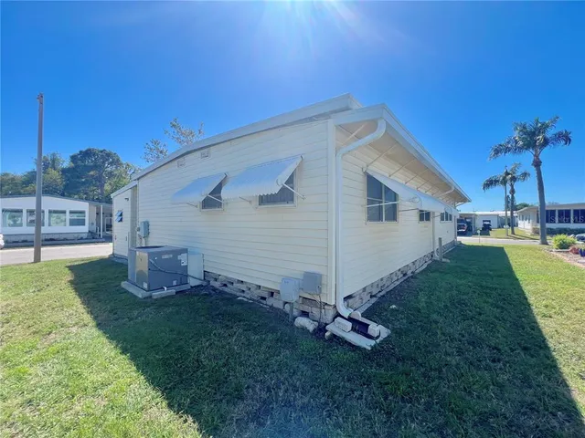 a house view with a garden space