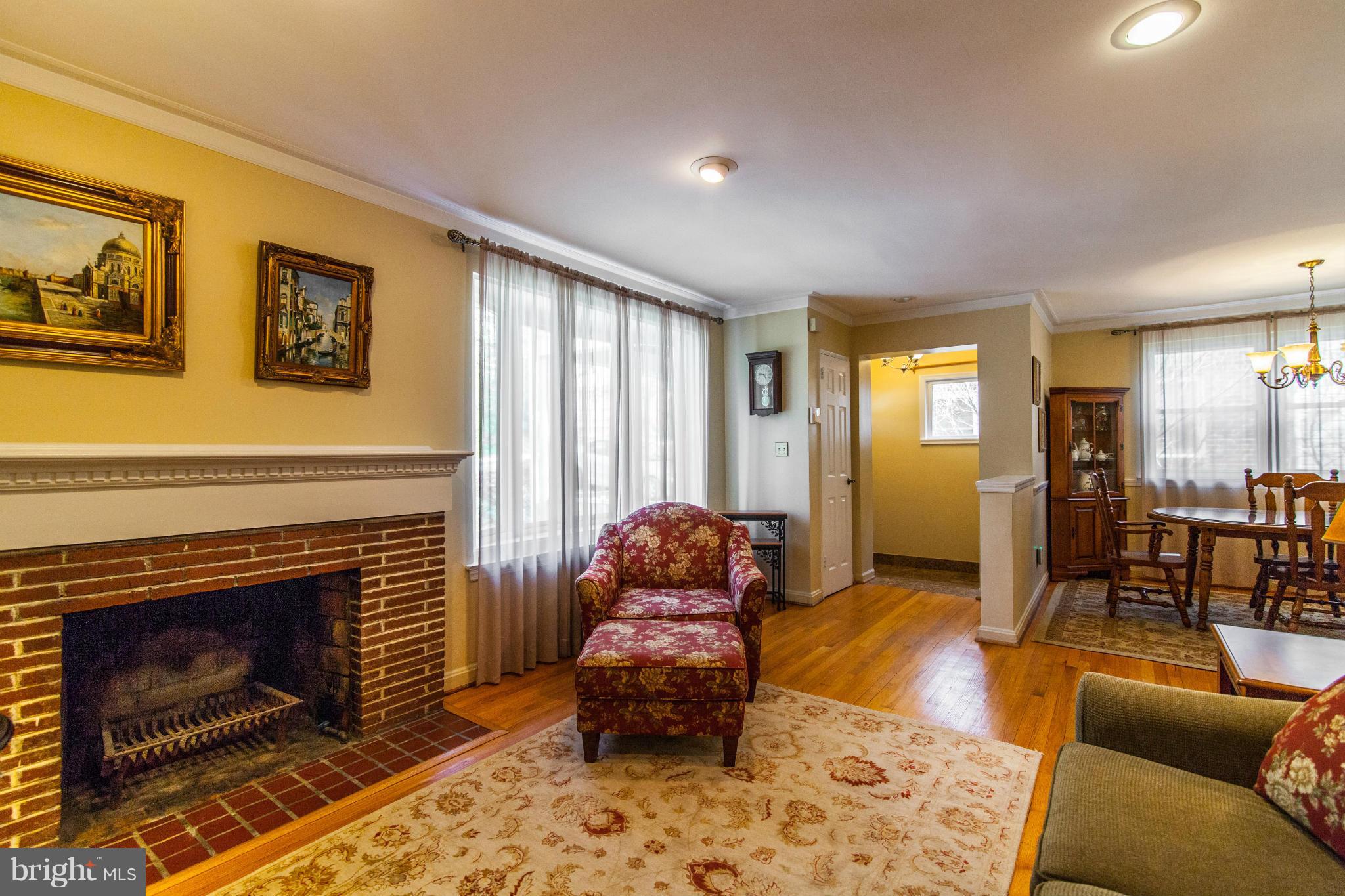 8514 Grubb Road Chevy Chase, MD 20815 - Photo 5 of 30 Living room with bay window