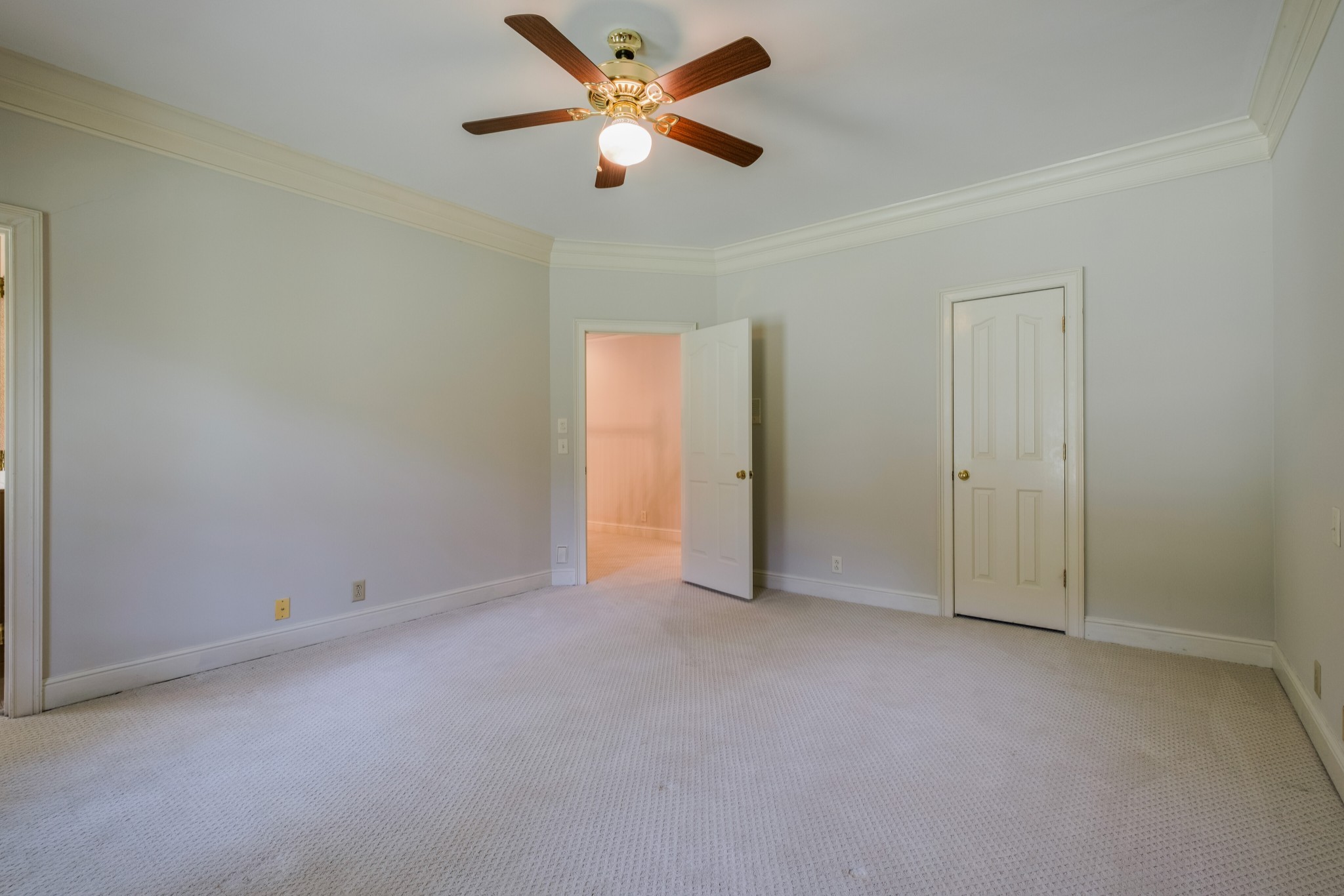 3026 Smith Lane Franklin, TN 37069 - Photo 26 of 39 an empty room with closet and a chandelier fan