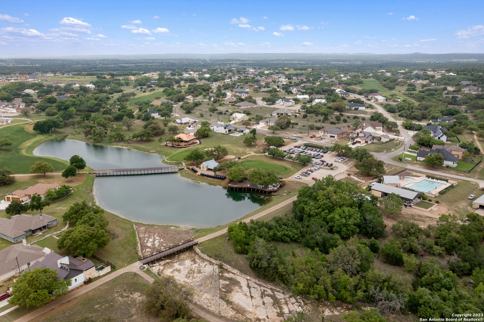 319 John Price Blanco, TX 78606 - Photo 15 of 18 an aerial view of residential houses with outdoor space and trees