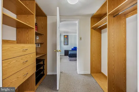 a view of closet area