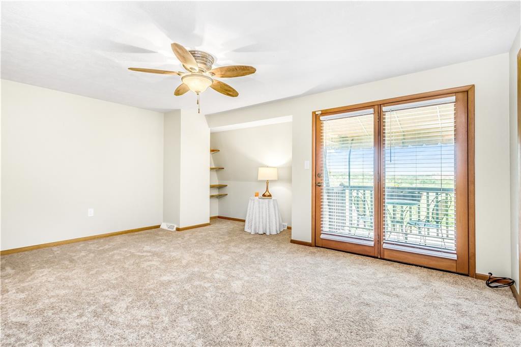 129 MacArthur Road Clairton, PA 15025 - Photo 11 of 25 Master Bedroom features French Doors to a Private Balcony with a Spectacular View.