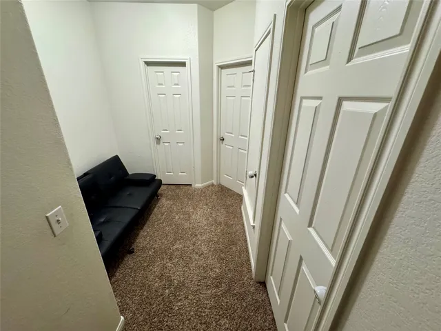 a close view of walk in closet