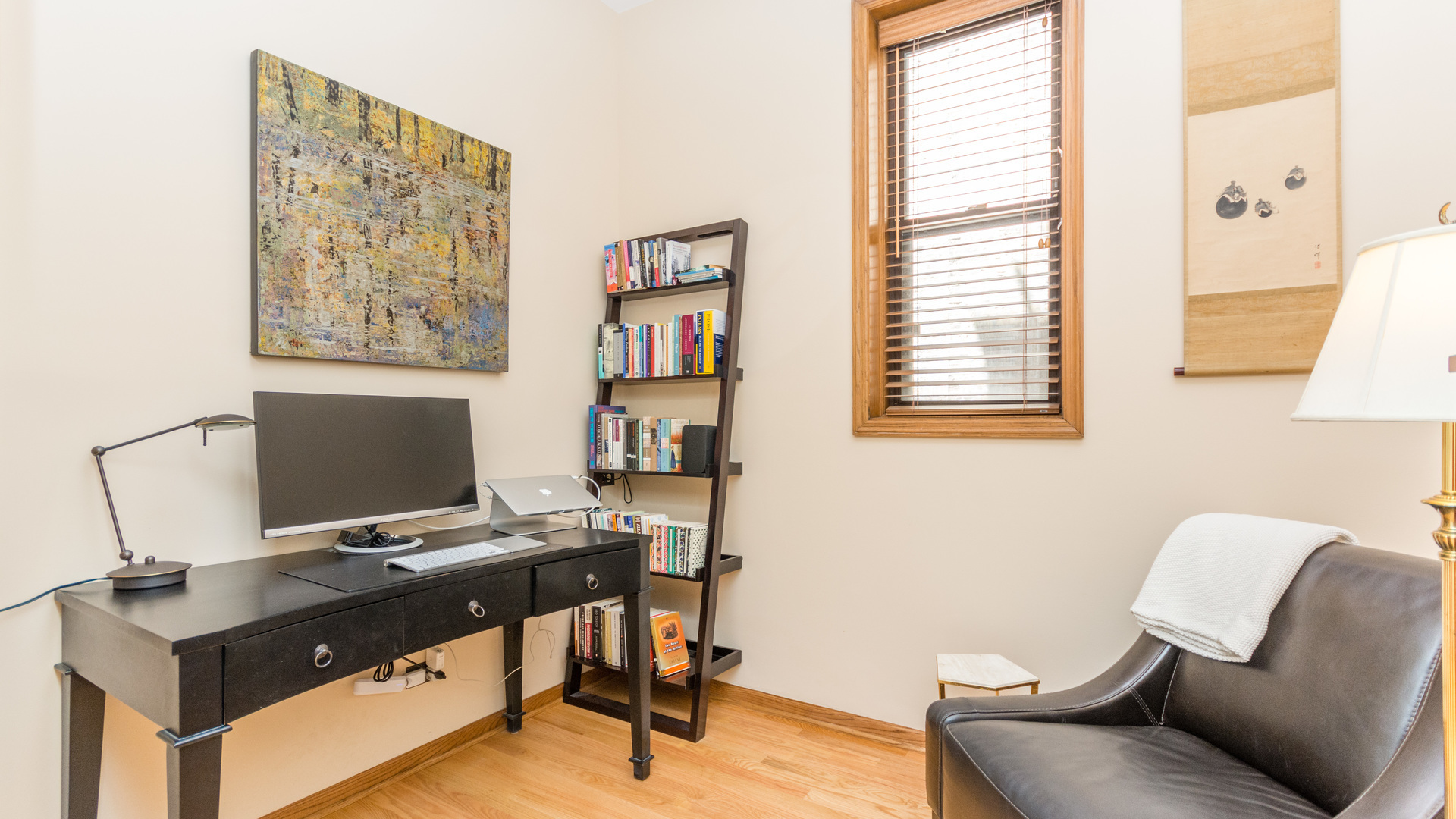 3810 North Fremont Street, Unit 2B Chicago, IL 60613 - Photo 19 of 22 a view of a workspace with furniture and a window