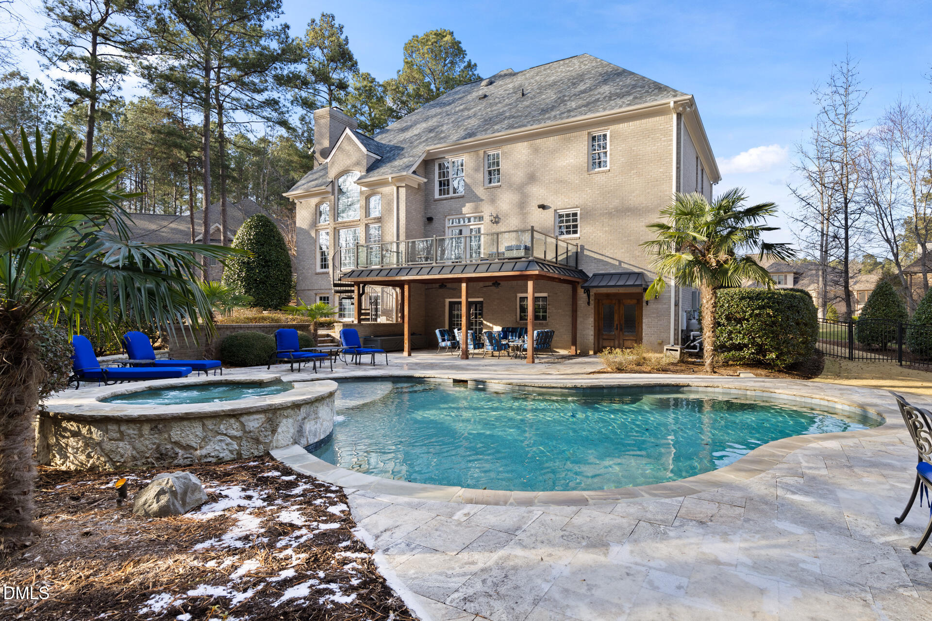 112 Winding Ridge Road Durham, NC 27713 - Photo 41 of 84 a view of a house with swimming pool and sitting area