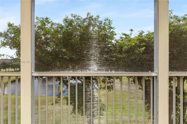 a view of a balcony