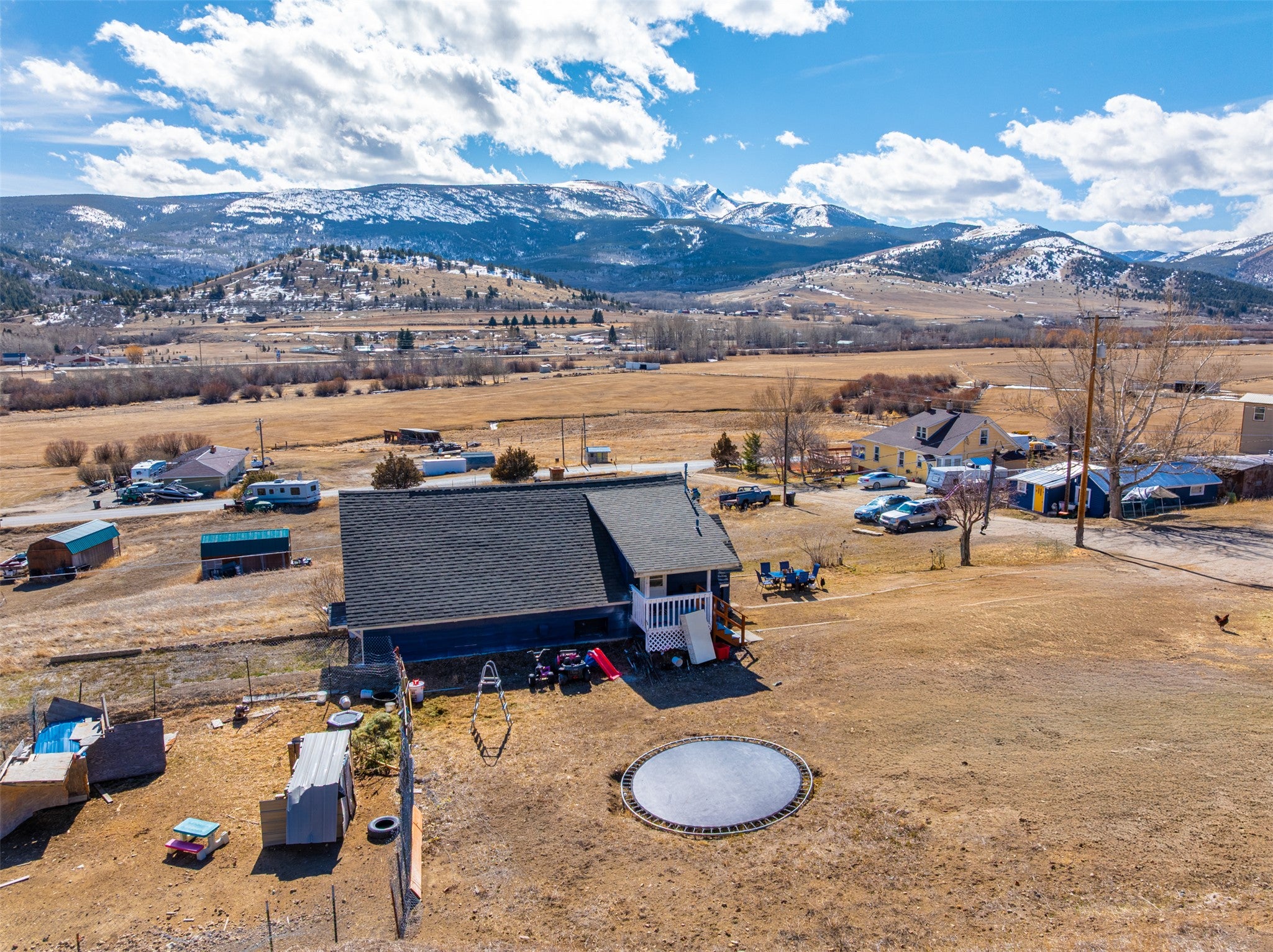 504 North Cable Road Anaconda, MT 59711 - Photo 33 of 34 Birds eye view of property featuring a rural view and a mountain view