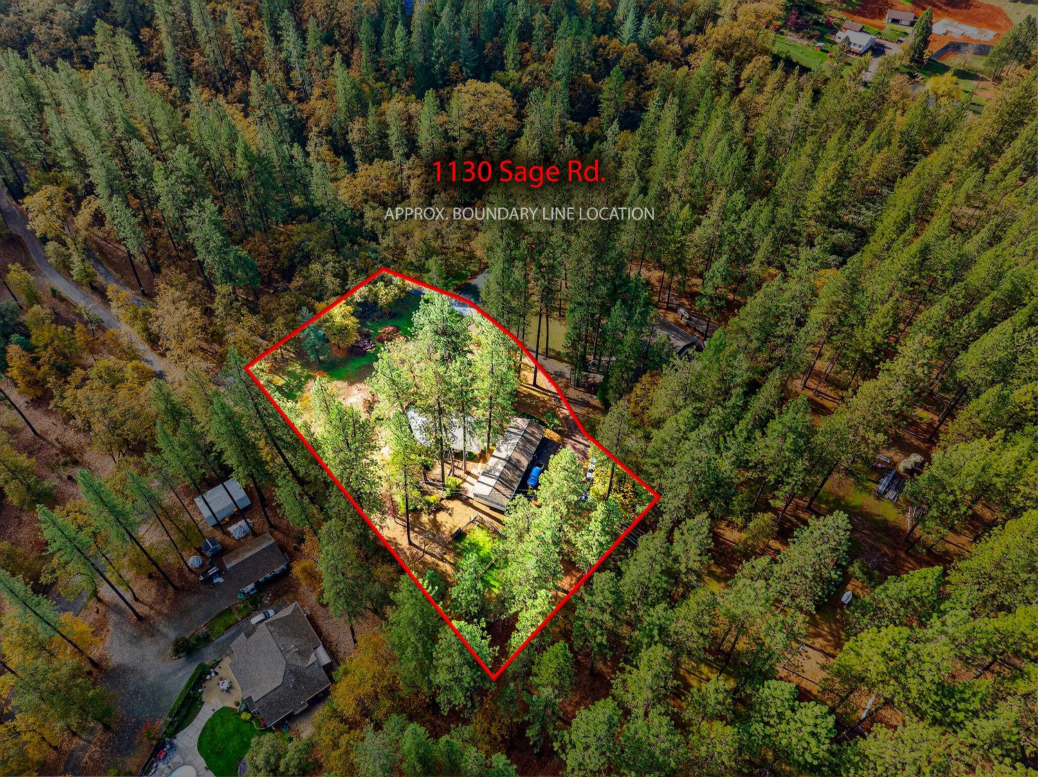 1130 Sage Road Colfax, CA 95713 - Photo 54 of 77 an aerial view of a house with a yard