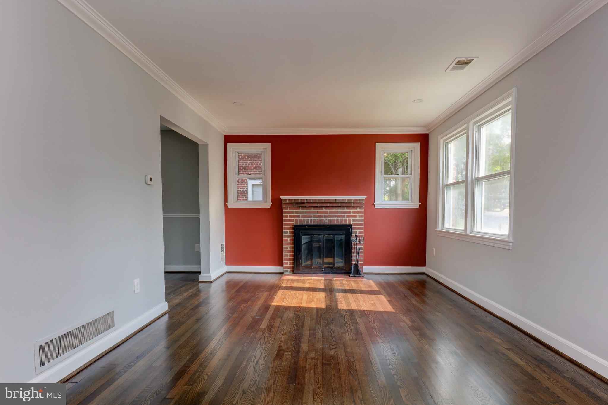 6513 Red Top Road Hyattsville, MD 20783 - Photo 8 of 27 Living room with fireplace