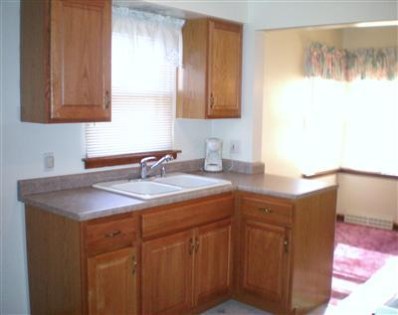 1549 Shell Street Hammond, IN 46320 - Photo 3 of 10 a kitchen with stainless steel appliances granite countertop a sink and a wooden cabinets