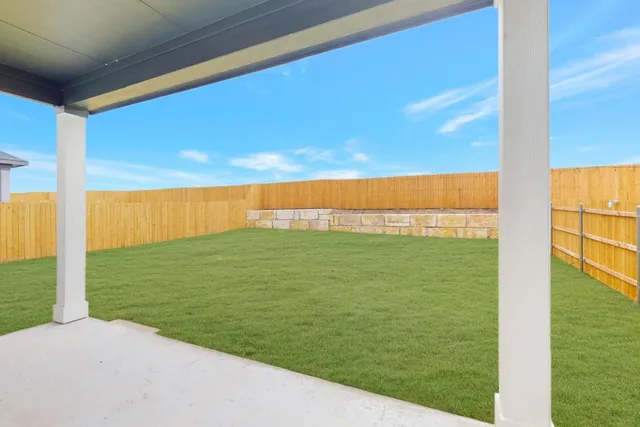 a house view with a outdoor space