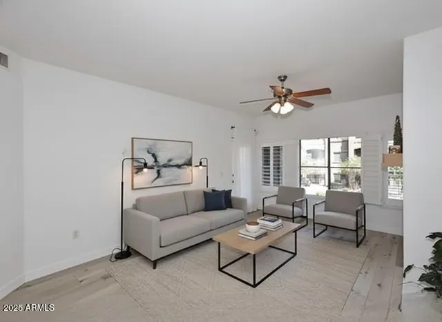 a view of a building and a yard