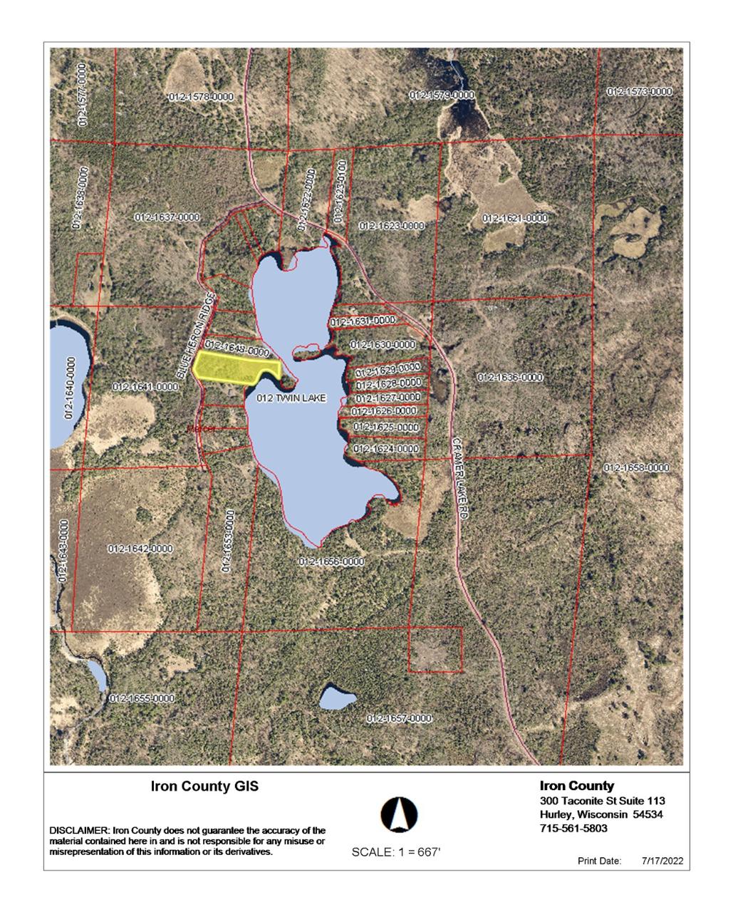 Lot 6 Blue Heron Ridge Road Mercer, WI 54547 - Photo 12 of 12 Gallery Image 12