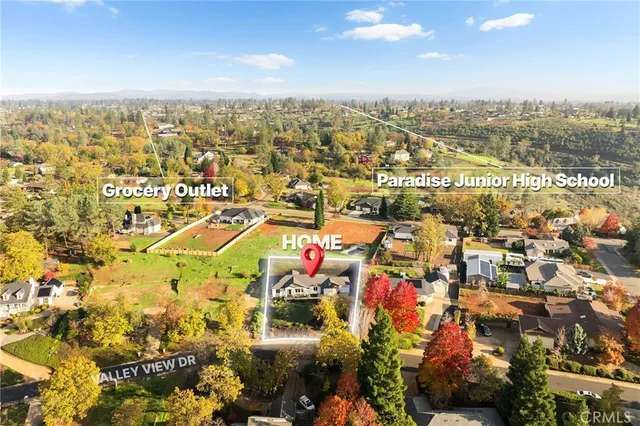 an aerial view of a city