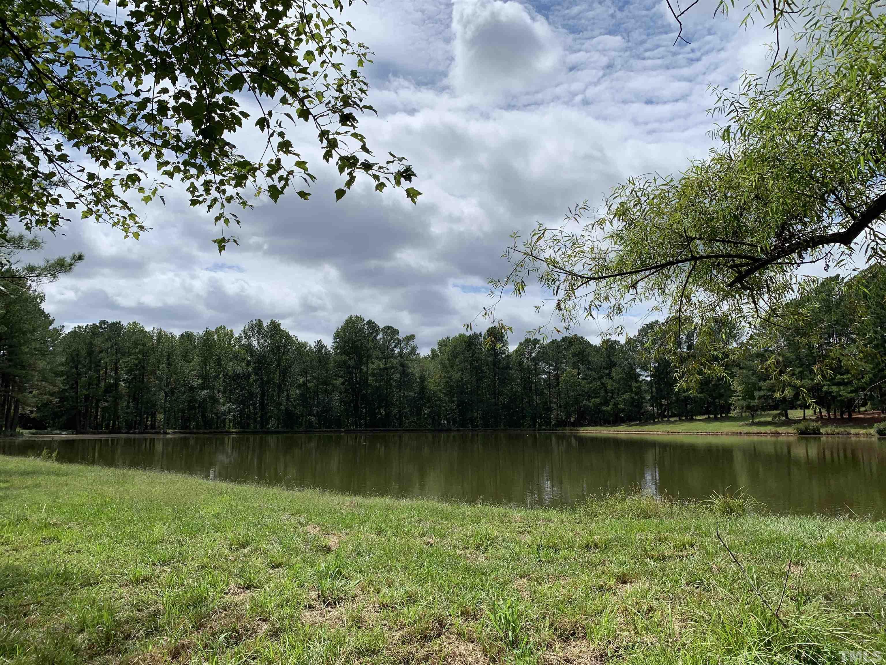 9832 Sauls Road Raleigh, NC 27603 - Photo 10 of 16 a view of a lake with a yard