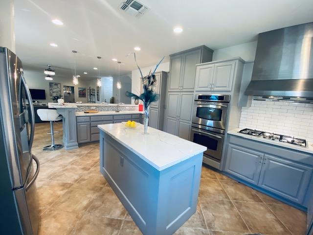 3497 Foxmore Lane Rescue, CA 95672 - Photo 19 of 83 qurment kit w/ double ovens , 5 gas burner stove hood range, new pantry area