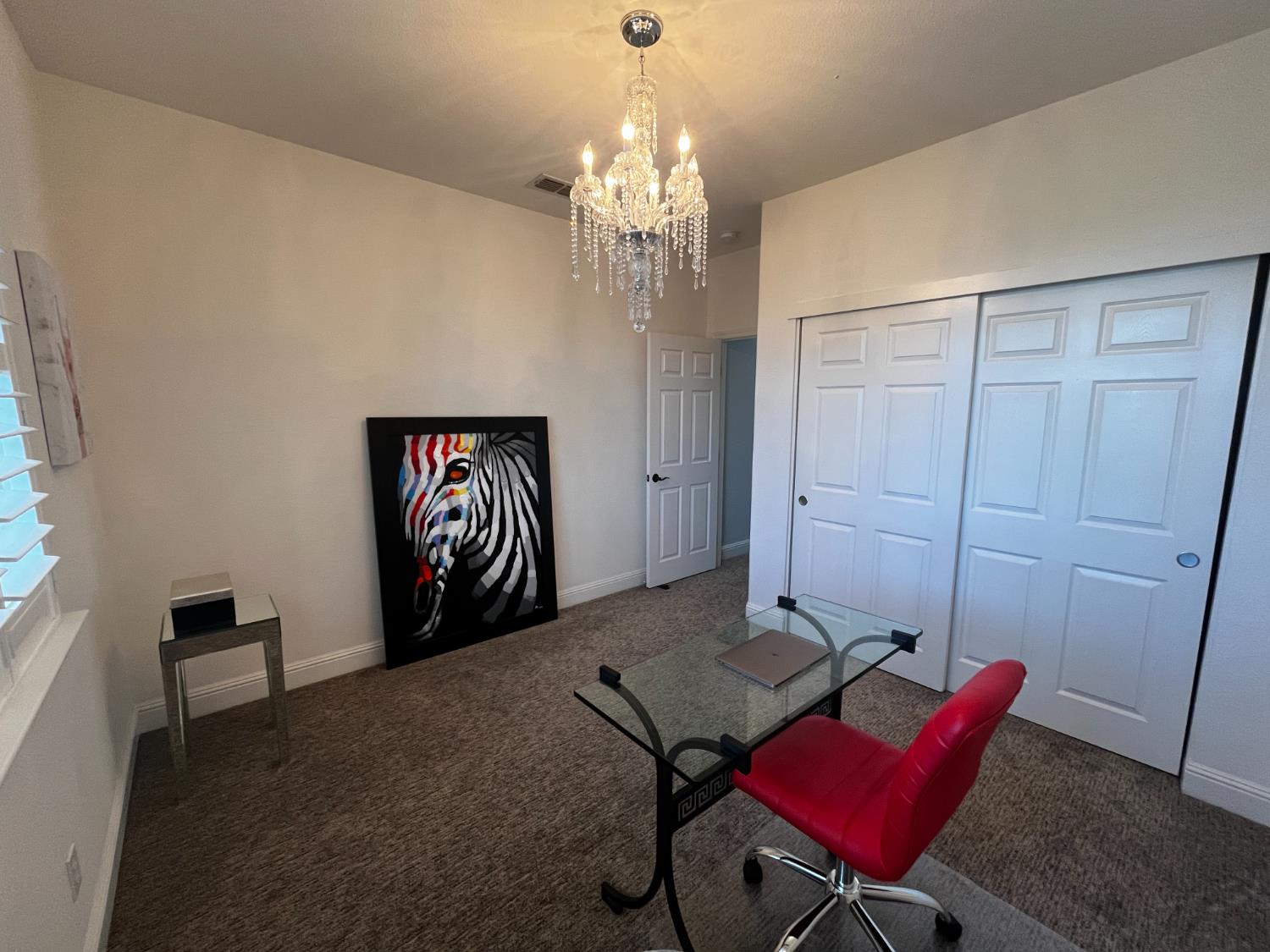 3497 Foxmore Lane Rescue, CA 95672 - Photo 40 of 83 Office or Bedroom, crystal chandlier/ maruno glass