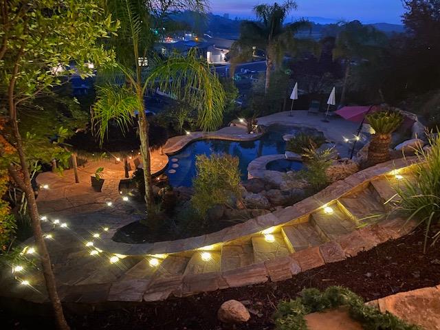 3497 Foxmore Lane Rescue, CA 95672 - Photo 67 of 83 night view pool area