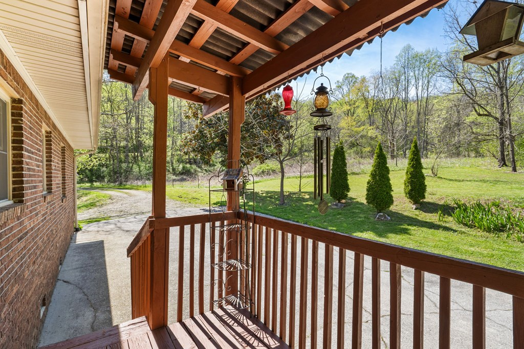 496 Jackie Cove Road Hayesville, NC 28904 - Photo 23 of 41 a view of a porch