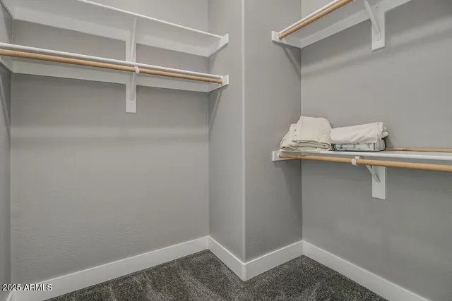 a close view of closet