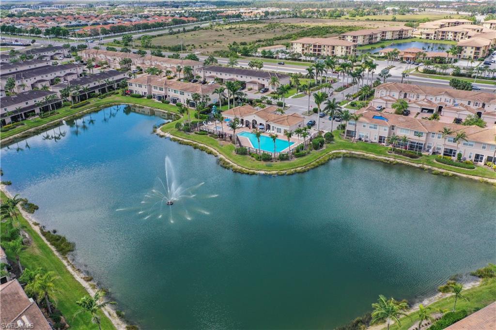 3922 Cherrybrook Loop Fort Myers, FL 33966 - Photo 35 of 38 an aerial view of a house with a lake view