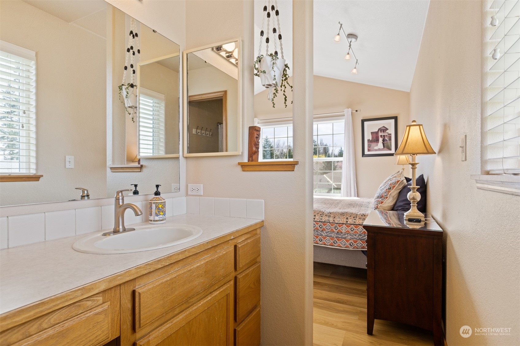 1308 Roma Road Bellingham, WA 98226 - Photo 18 of 39 a bathroom with a sink and a mirror