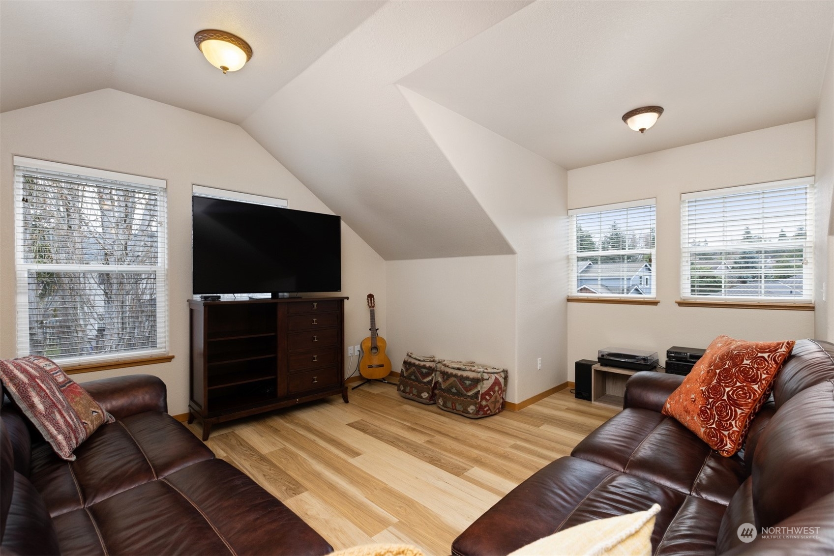 1308 Roma Road Bellingham, WA 98226 - Photo 29 of 39 a bed room with a bed and a television