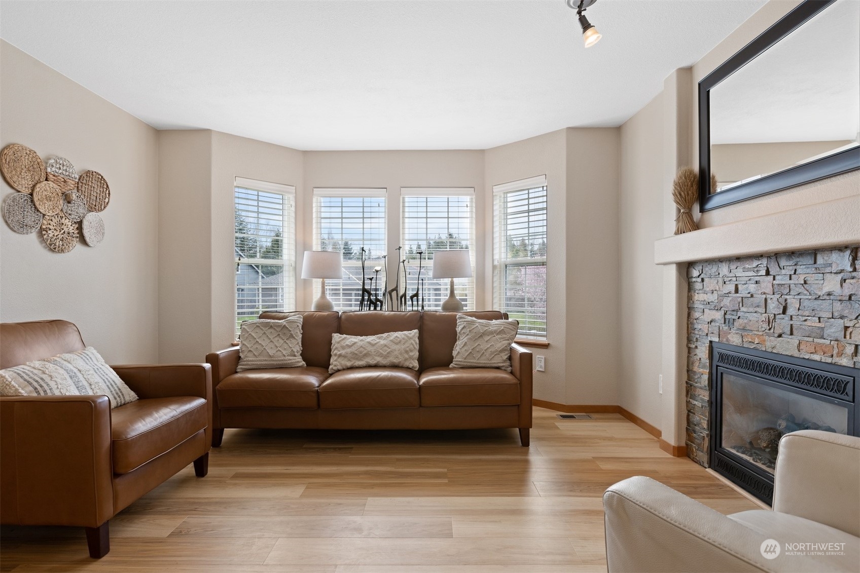 1308 Roma Road Bellingham, WA 98226 - Photo 3 of 39 a living room with furniture and a fireplace