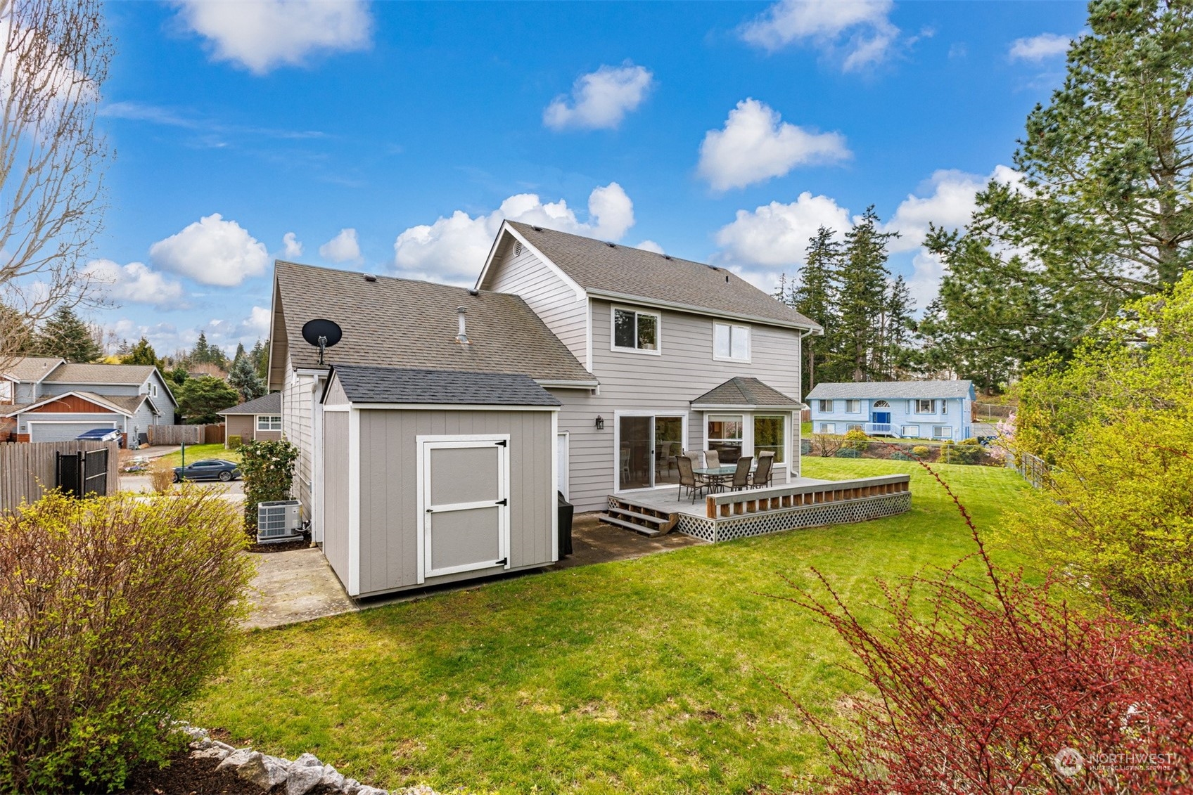1308 Roma Road Bellingham, WA 98226 - Photo 33 of 39 a front view of house with yard and seating area