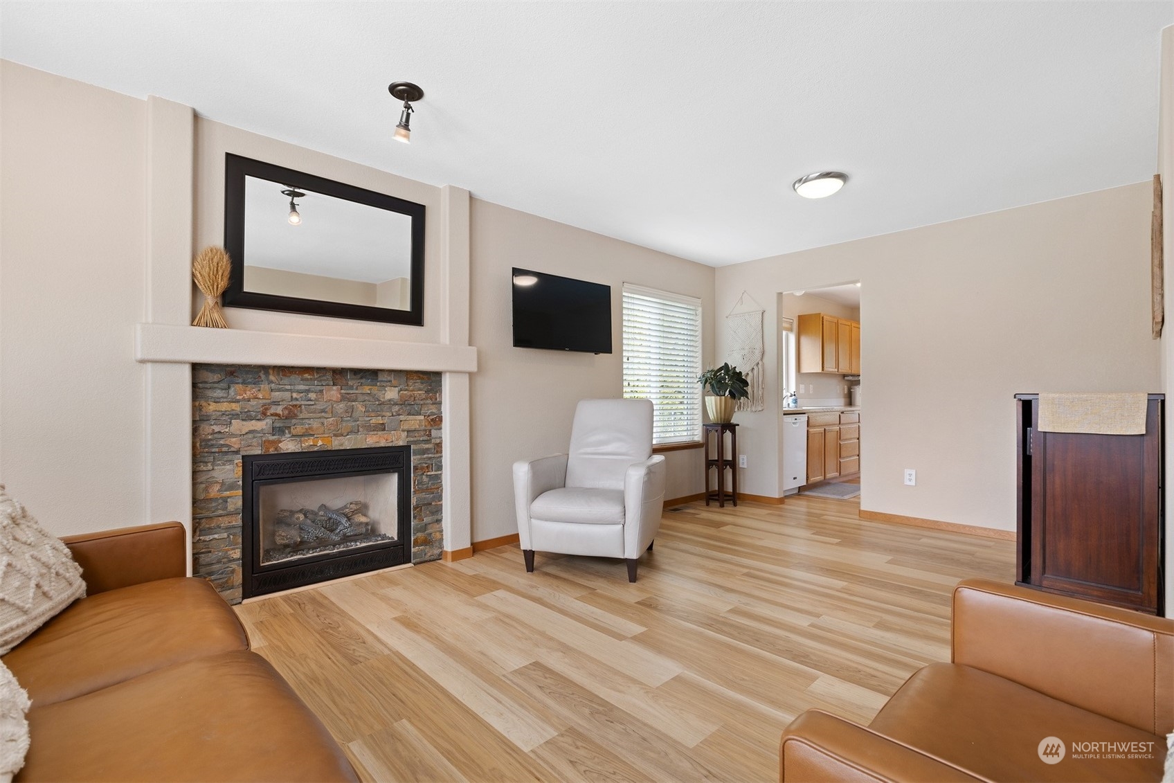 1308 Roma Road Bellingham, WA 98226 - Photo 4 of 39 a living room with furniture and a fireplace