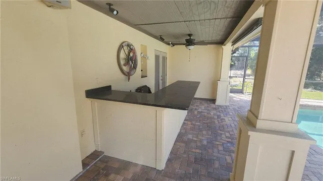 a front view of a house with a wooden door