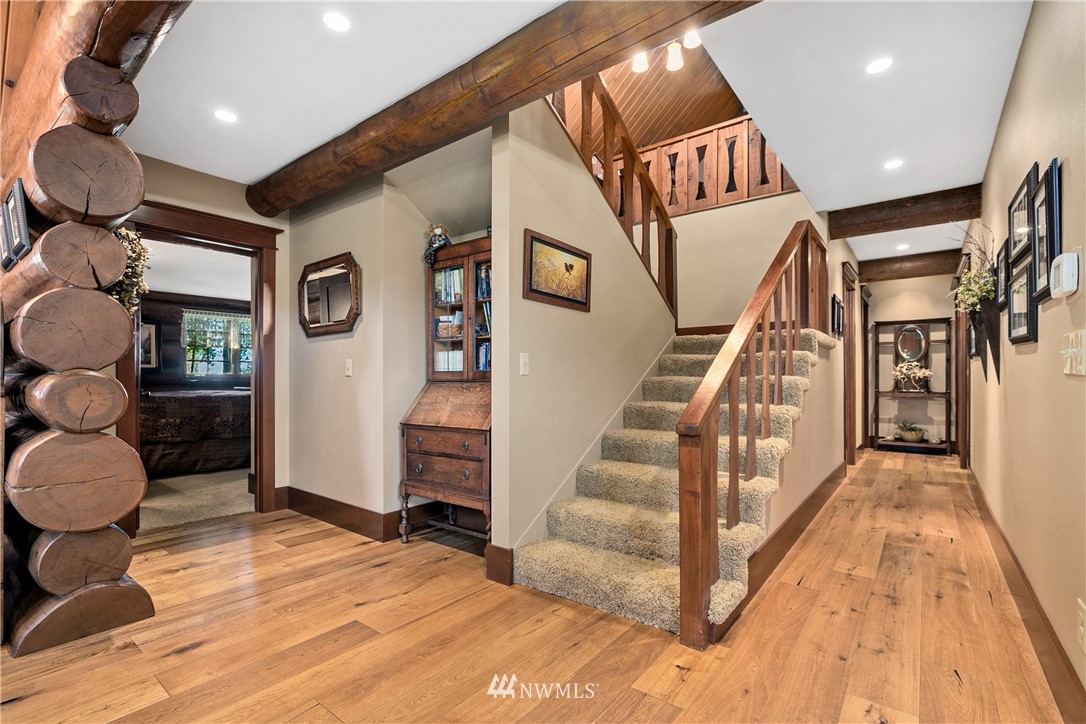 698 West Pole Road Ferndale, WA 98248 - Photo 36 of 40 a view of entryway and hall with wooden floor