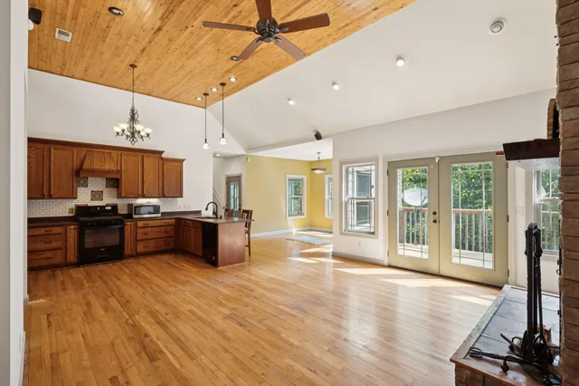 wooden floor in an empty room