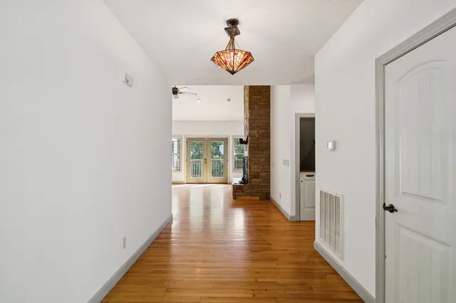 a view of an entryway of a house