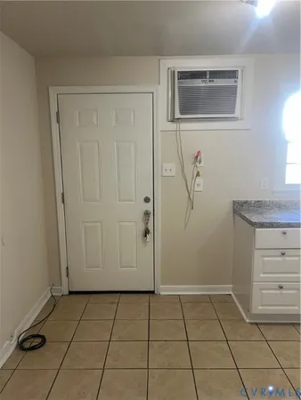 a view of a storage and utility room