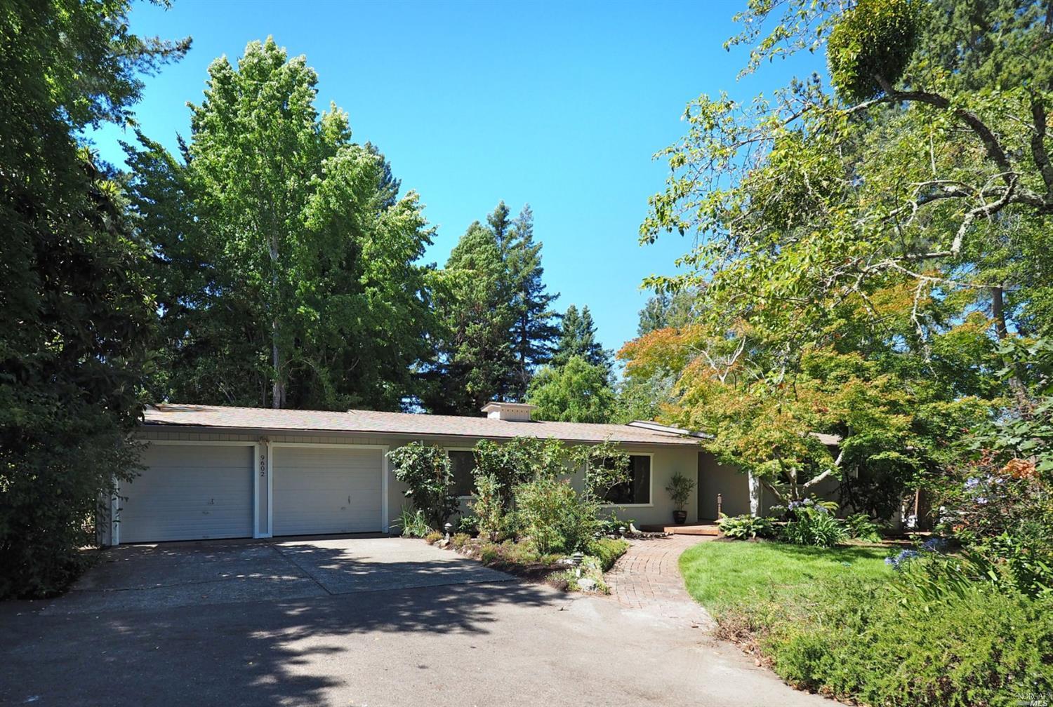 9602 Cherry Ridge Road Sebastopol, CA 95472 - Photo 1 of 1 front view of a house with a yard