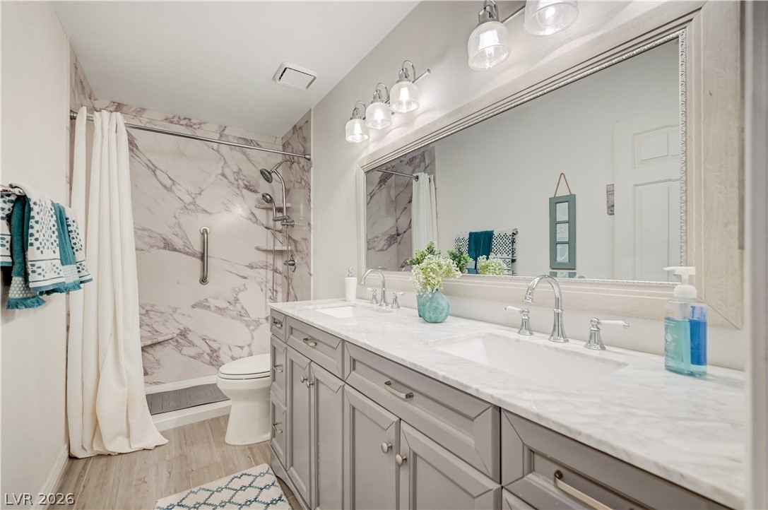 3483 Rising Sun Drive Las Vegas, NV 89117 - Photo 29 of 39 UPGRADED GUEST BATH WALK-IN SHOWER