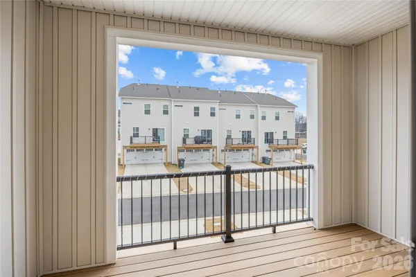 a view of a balcony