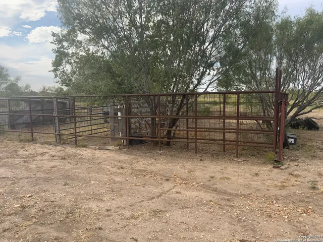 a view of a lake from a yard