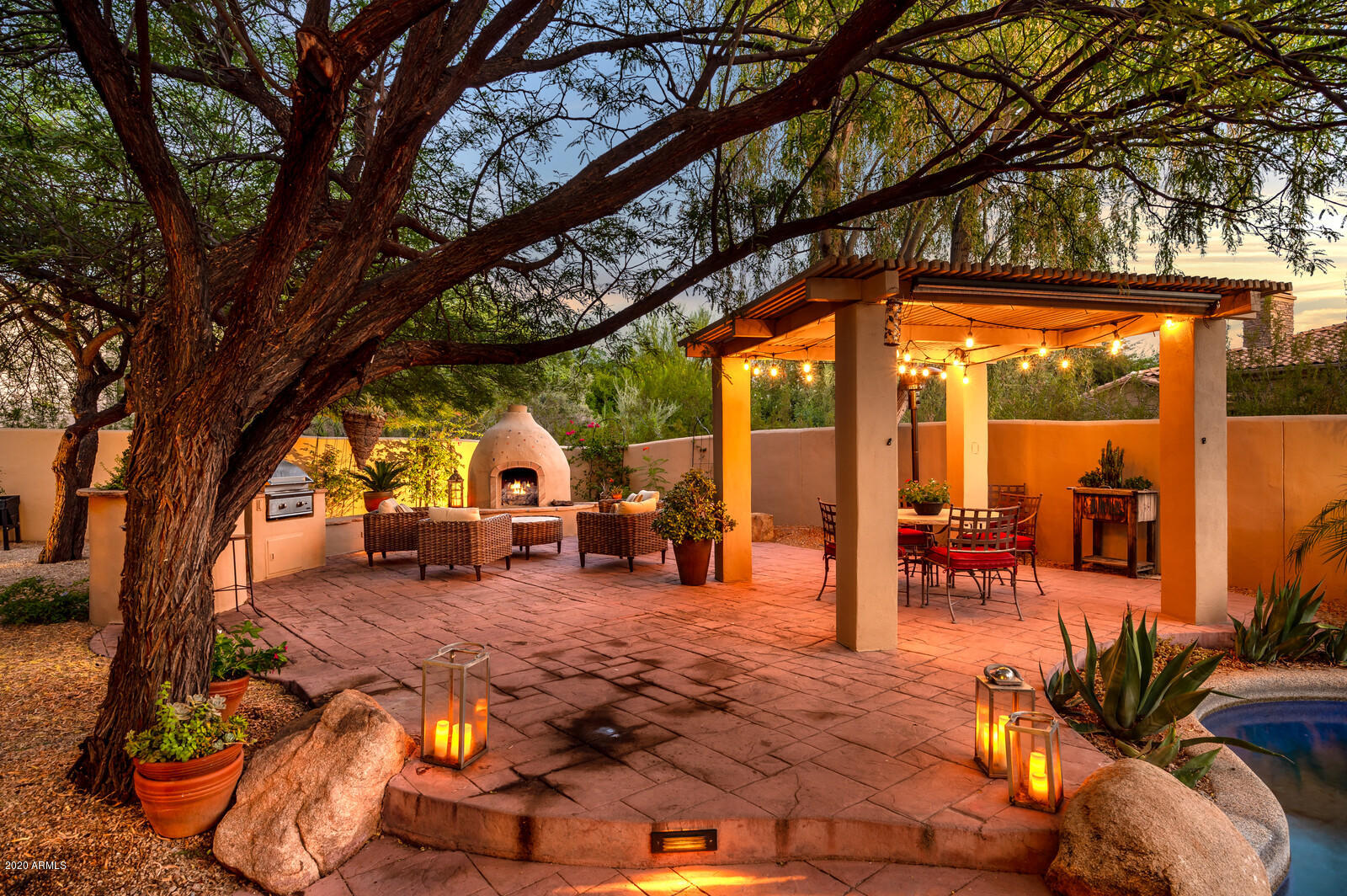 9669 East Peak View Road Scottsdale, AZ 85262 - Photo 30 of 36 Built In BBQ & Ramada
