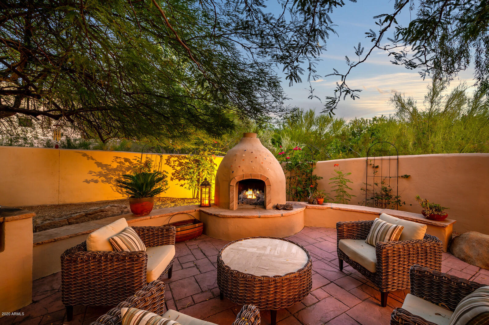9669 East Peak View Road Scottsdale, AZ 85262 - Photo 31 of 36 Kiva Fireplace