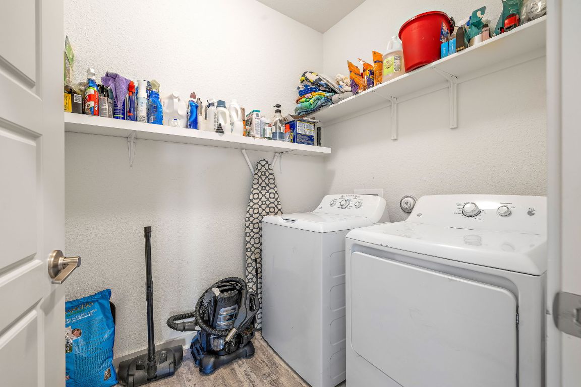 5001 Vanner Path Georgetown, TX 78626 - Photo 21 of 26 a utility room with dryer and washer